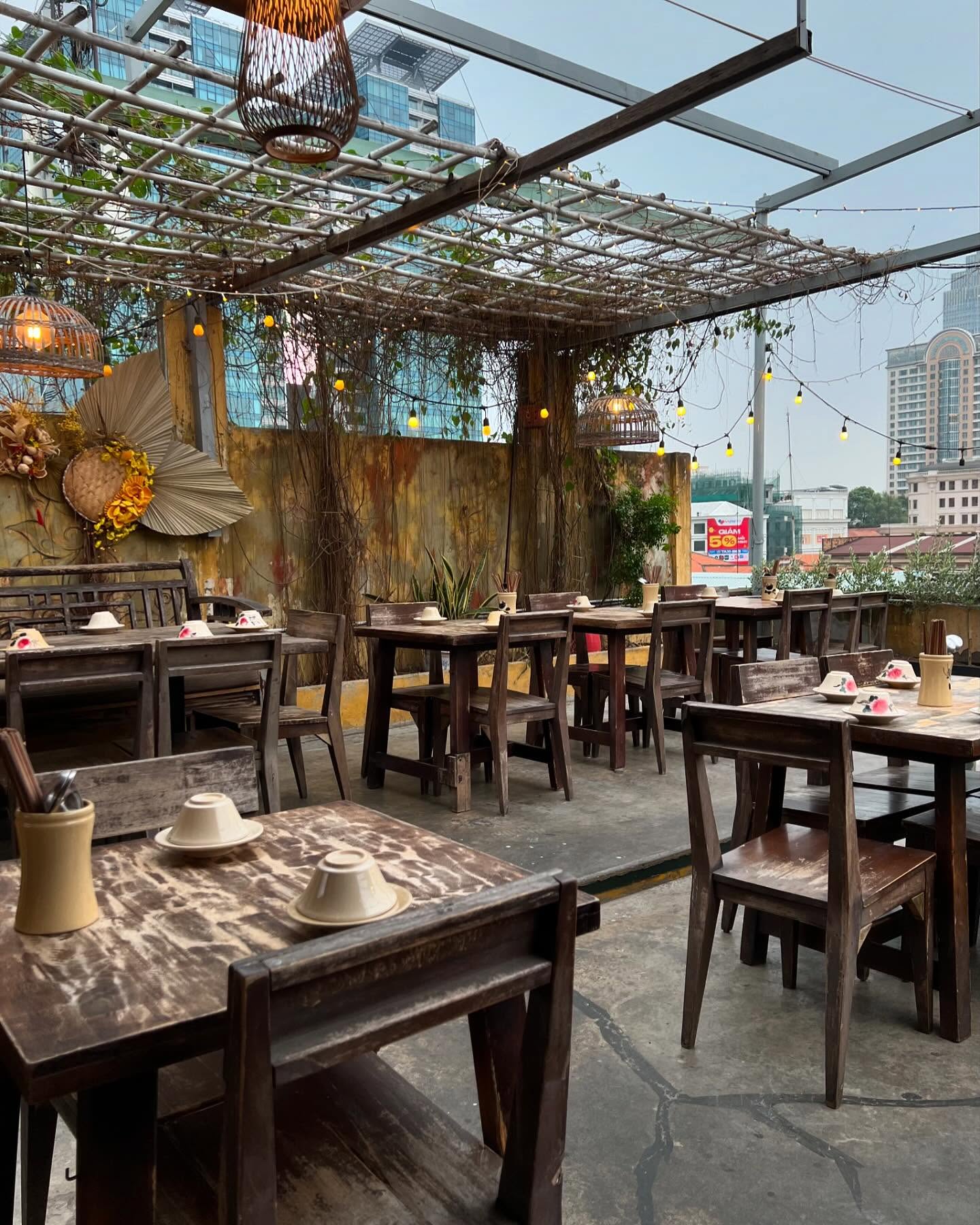 Secret Garden Vietnamese Restaurant 158 Pasteur: The Original Rooftop Oasis on Pasteur Street